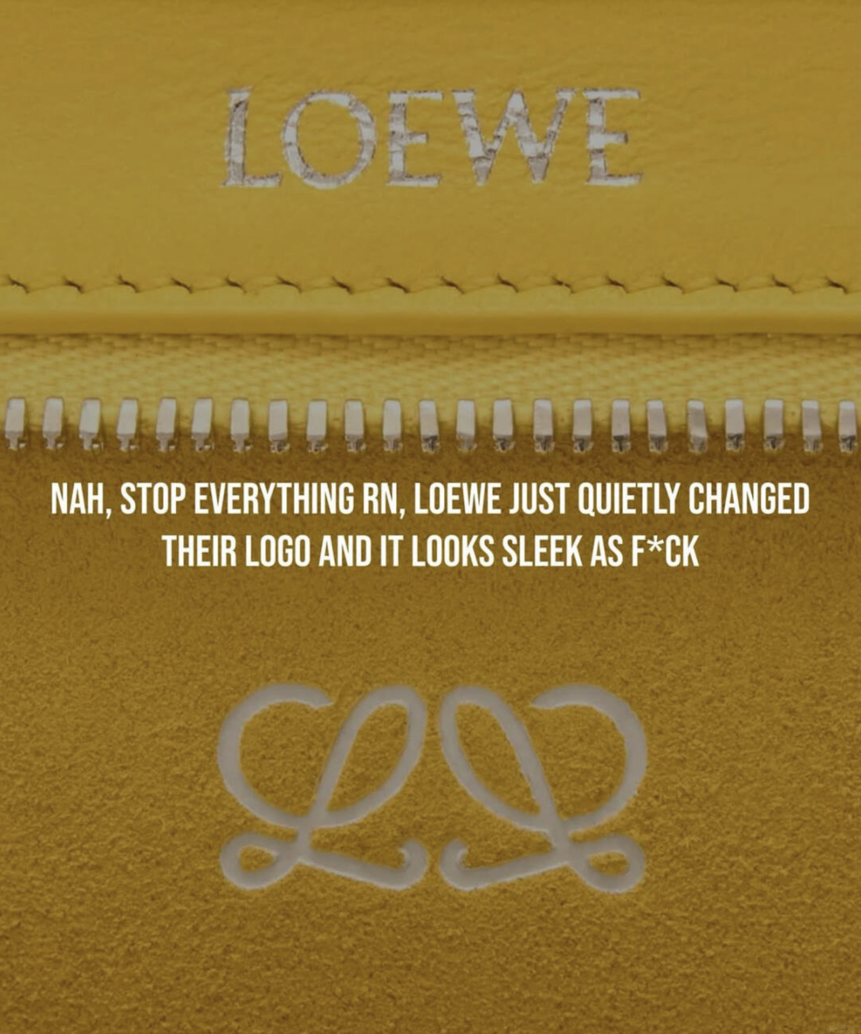 LOEWE砍半Logo优雅还是争议？Logo少一半你会买吗？